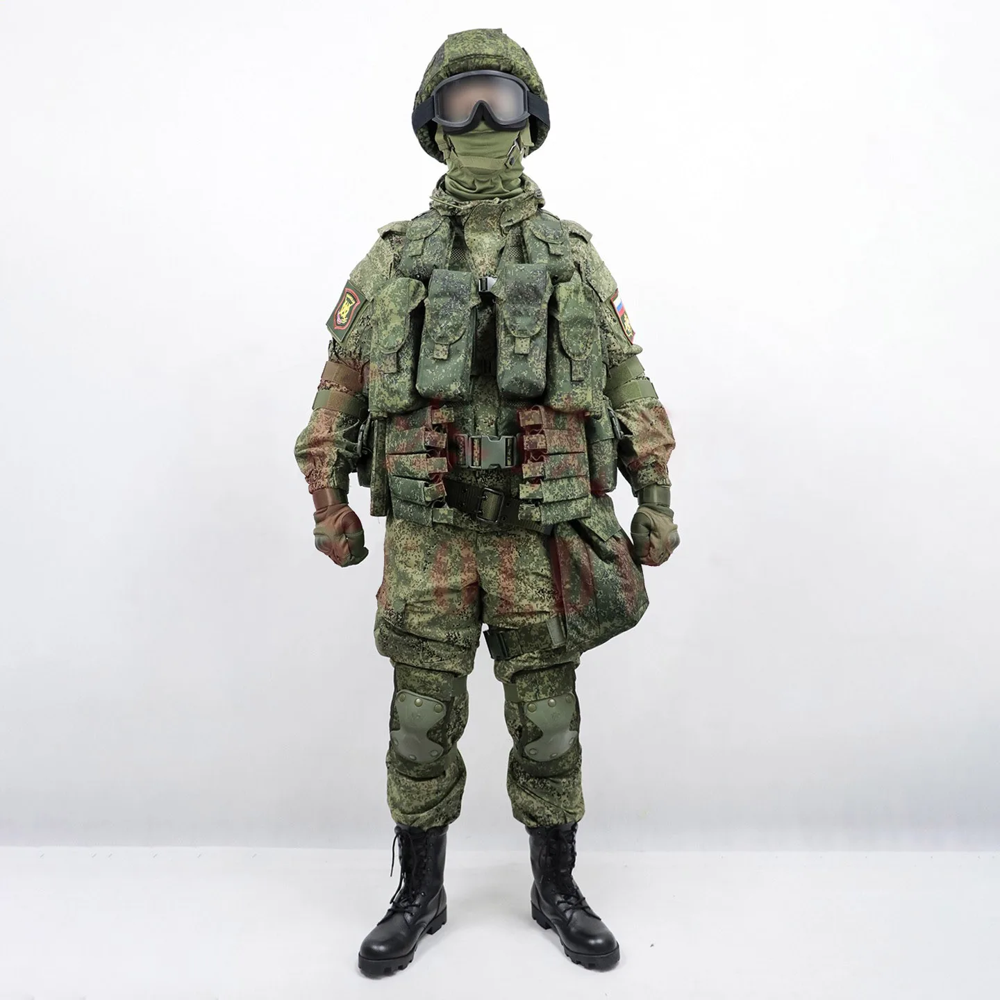 Chaleco táctico militar ruso 3 GEN 6sh117, equipo de protección, camuflaje completo, pequeño equipo de transporte verde - imagen 5