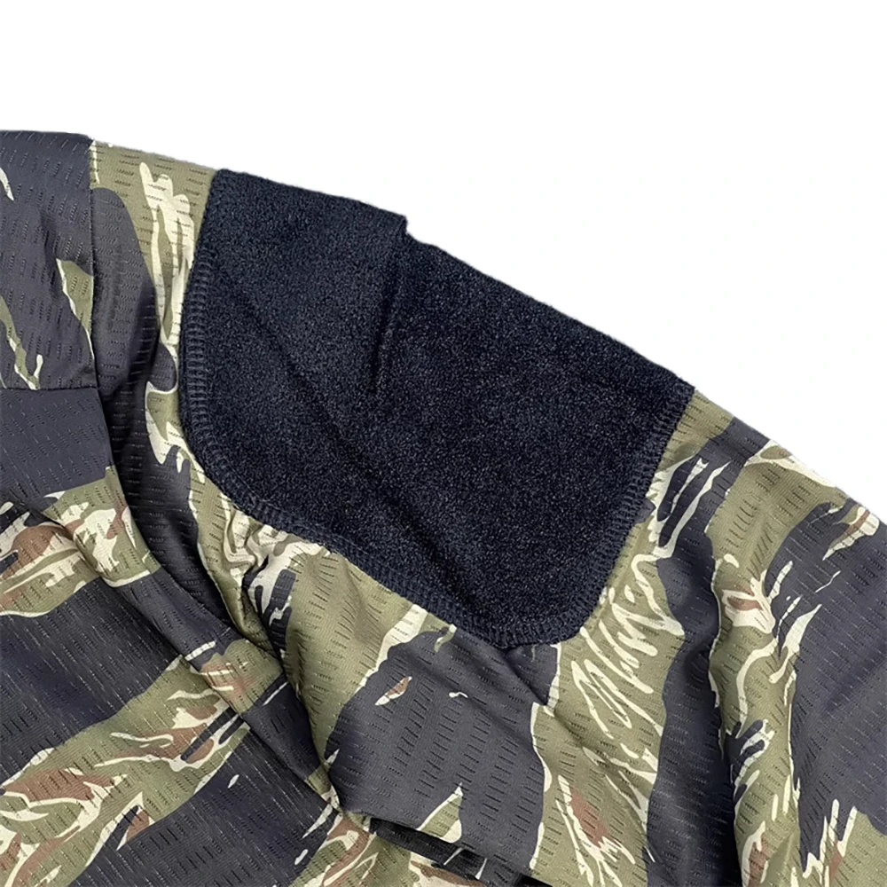 Camiseta de manga larga con estampado de tigre Tabby de jungla táctica de secado rápido para caza al aire libre, Top táctico famoso en Internet - imagen 3