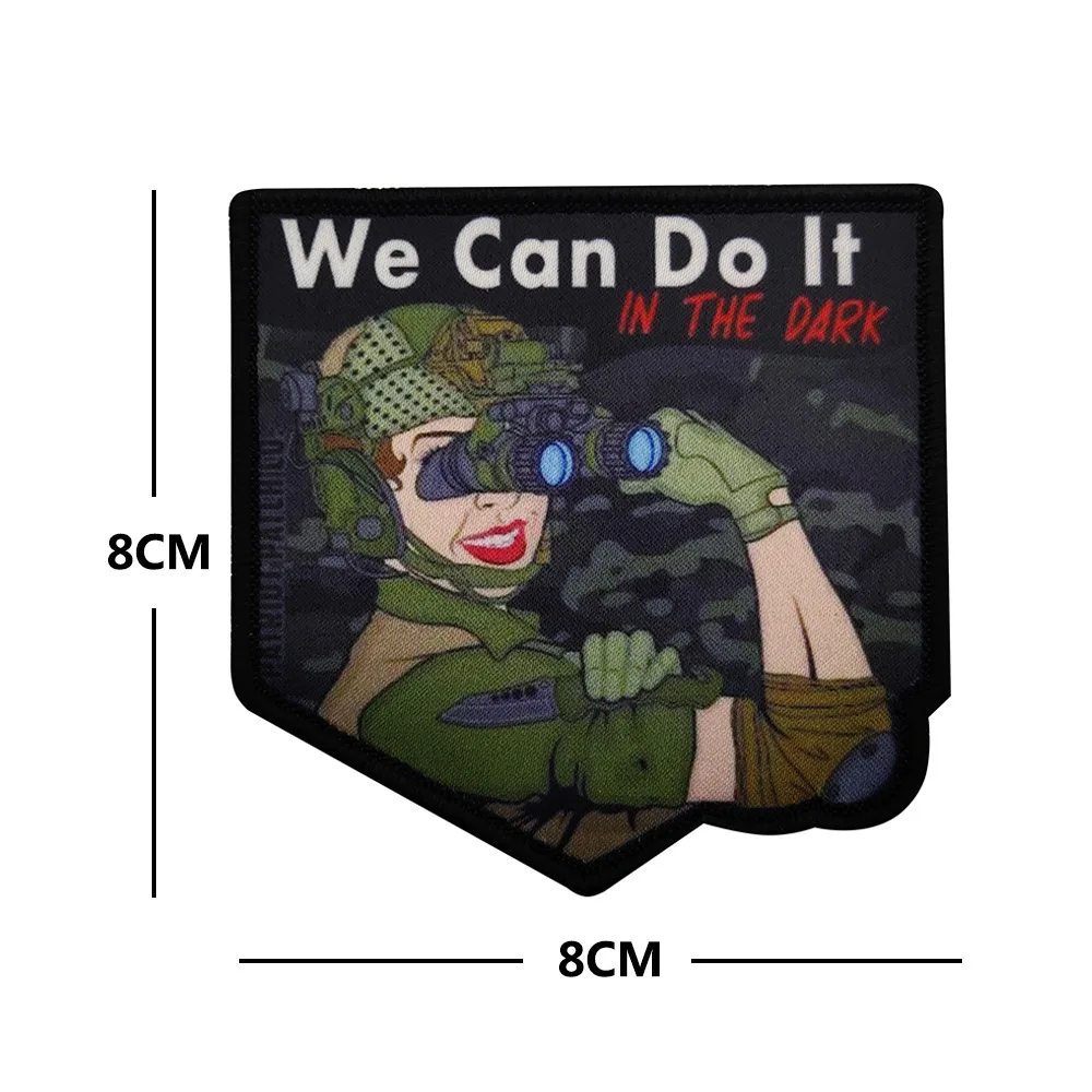 WE CAN DO IT-emblema médico con estampado de marcas, insignia de moral falsa, mochila al aire libre, parches tácticos de gancho y bucle - imagen 2