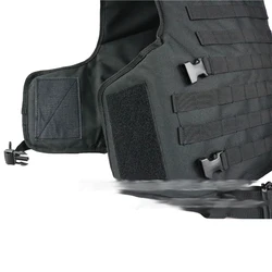 Chaleco Táctico Molle Liberación Rápida Negro Transpirable Resistente