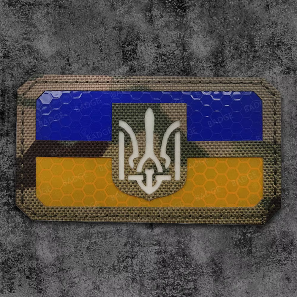 Parche PVC Ucrania insignia táctica en escudo de bandera para mochilas - imagen 5