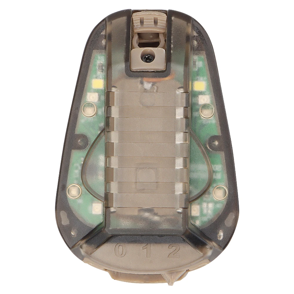 Lámpara táctica para casco, luz LED de señal de supervivencia, cinta mágica tipo mariquita, luz para casco, impermeable, equipo de caza y acampada al aire libre - imagen 3