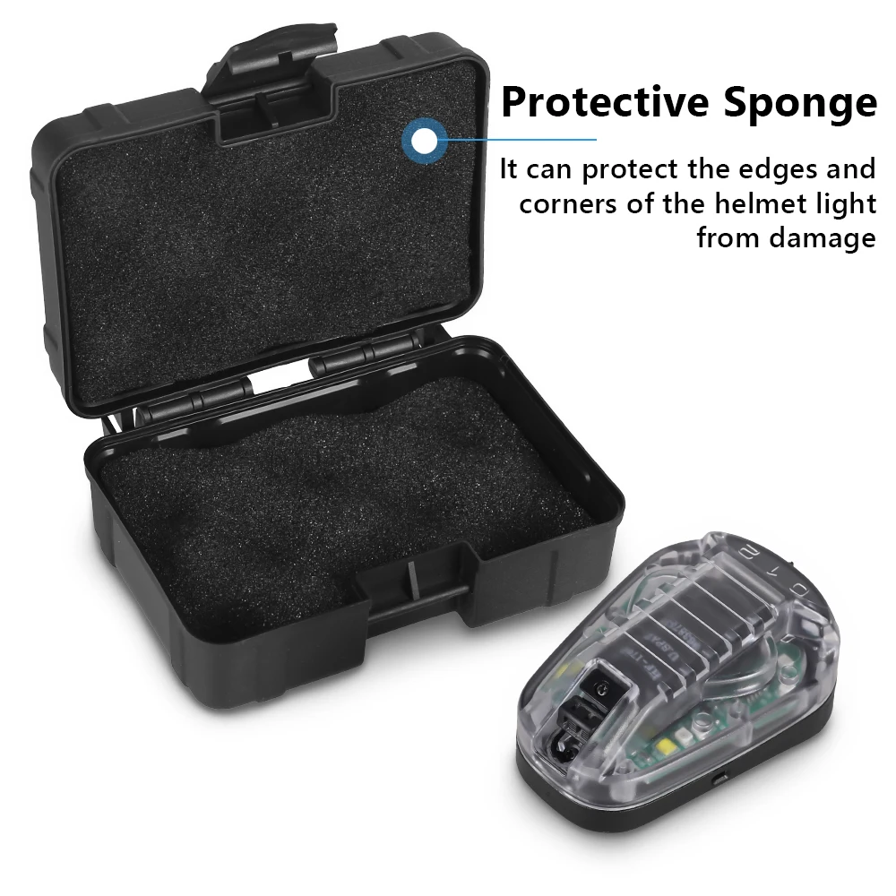 Luz táctica para casco, luz LED de señal, 4 modos, estroboscópica IR, lámpara de identificación de supervivencia al aire libre, linterna, luz de señal de supervivencia - imagen 5