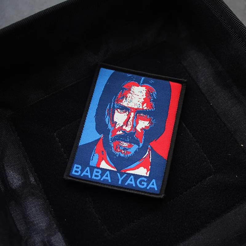 Parche BABAYAGA de nuevo diseño, ropa de John Wick, brazalete de moral tejido, mochila envolvente con parches de gancho para ropa - imagen 3