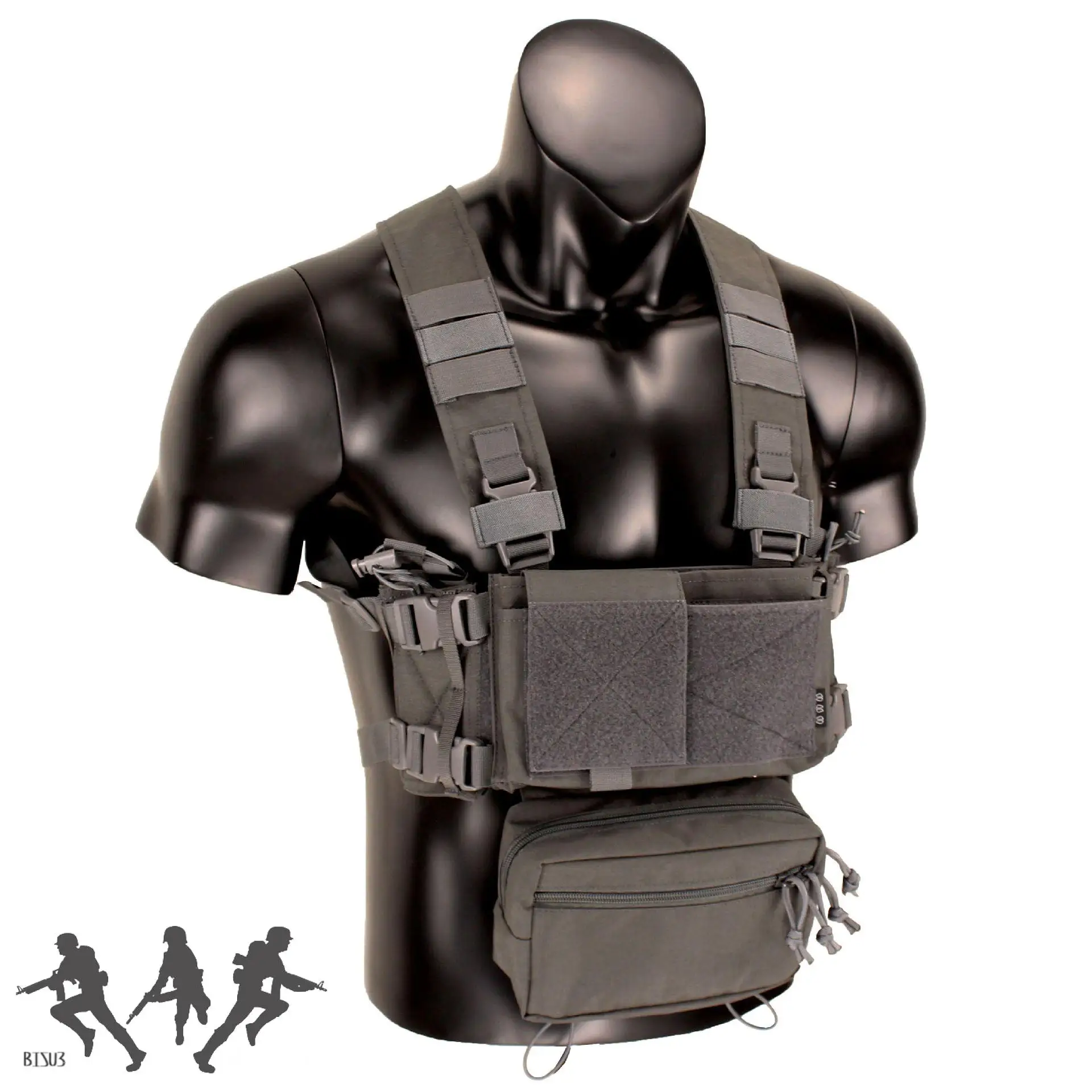 Chaleco militar de nailon para caza, equipo de Paintball, ATFG, JGSDF, Camuflaje, estilo MK - imagen 5