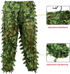 Traje Ghillie camuflaje biónico para caza, pesca y observación
