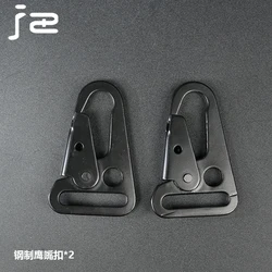 Hebilla de gancho de acero táctico, botón de pico de águila, 2 uds., hebilla de Montañismo Ste, Clips de gatillo a presión para escalar, Clips para Collar de perro