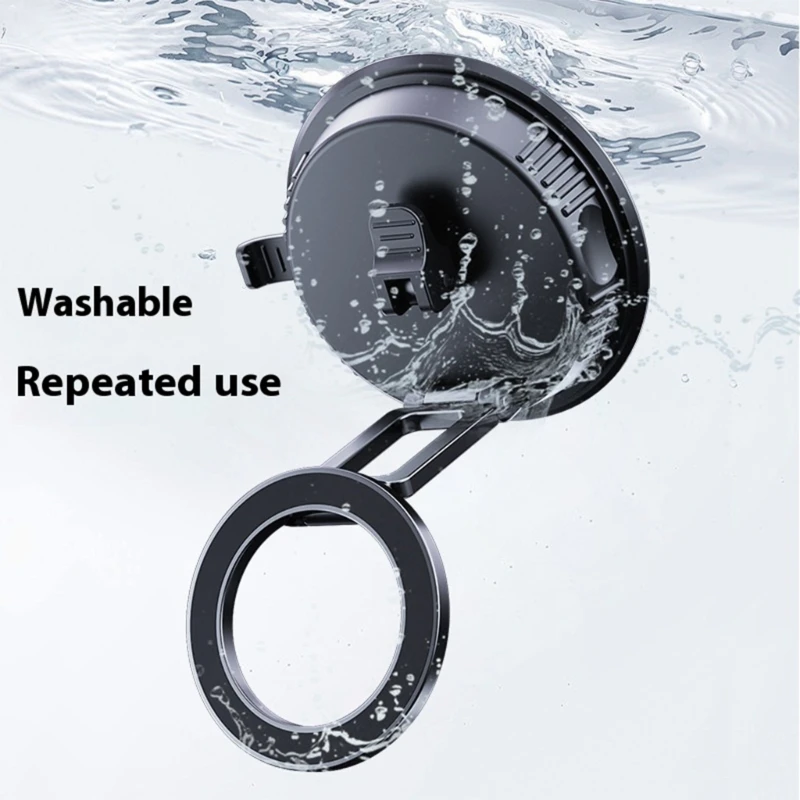 Actualizaciones Paneles magnéticos Montaje teléfono 180 ° Rotación doble Center Holder del teléfono plegable para teléfonos - imagen 3