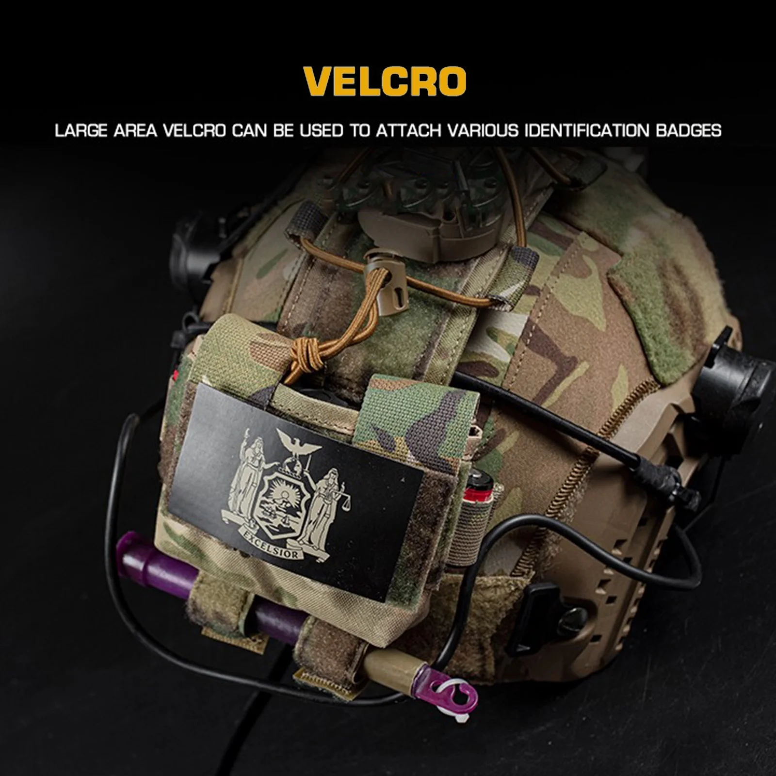 Bolsa trasera táctica para batería de casco MK2, bolsa de equilibrio para casco Airsoft, accesorios para contrapeso de casco de Paintball - imagen 5