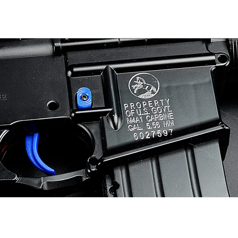 Gel Blaster M4A1 pegatina metálica 3D plateada para cuerpo - imagen 4
