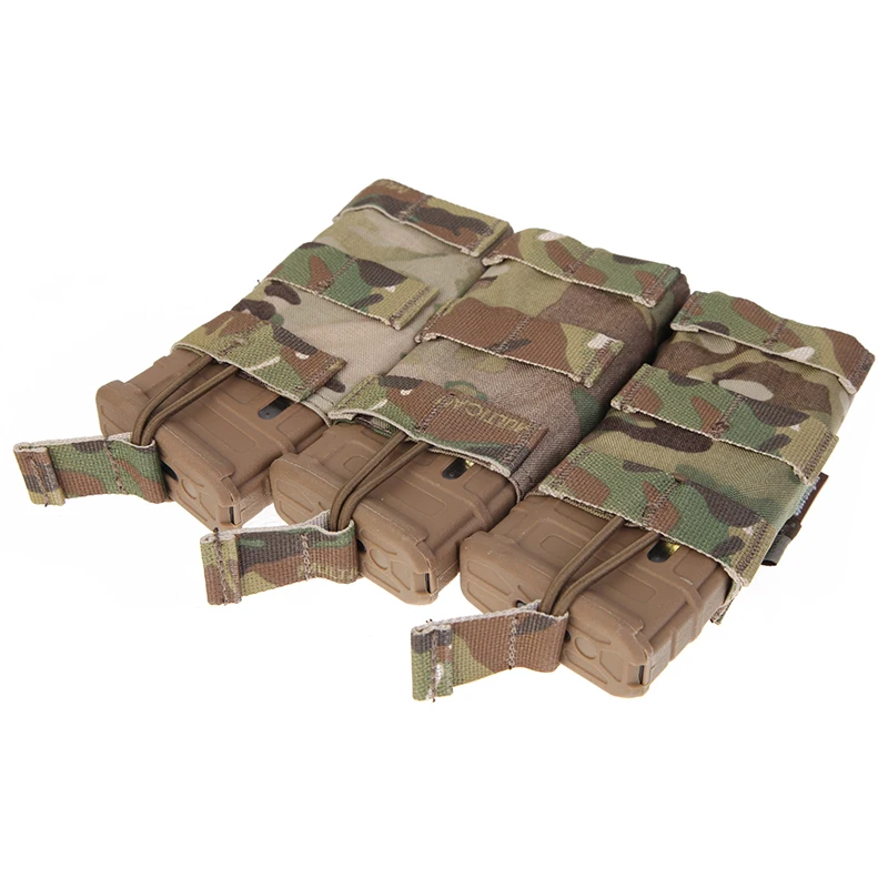 Emersongear táctico 5,56 223 Modular Triple abierto bolsa para revistas Mag bolsa soporte Airsoft caza al aire libre Nylon EM6355 - imagen 4