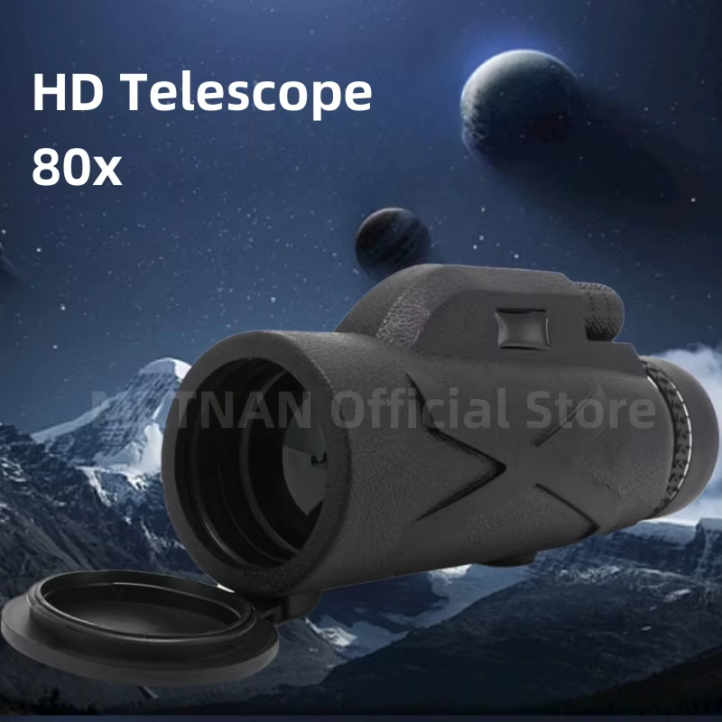 Monocular HD 80x100 plegable – Telescopio portátil para caza