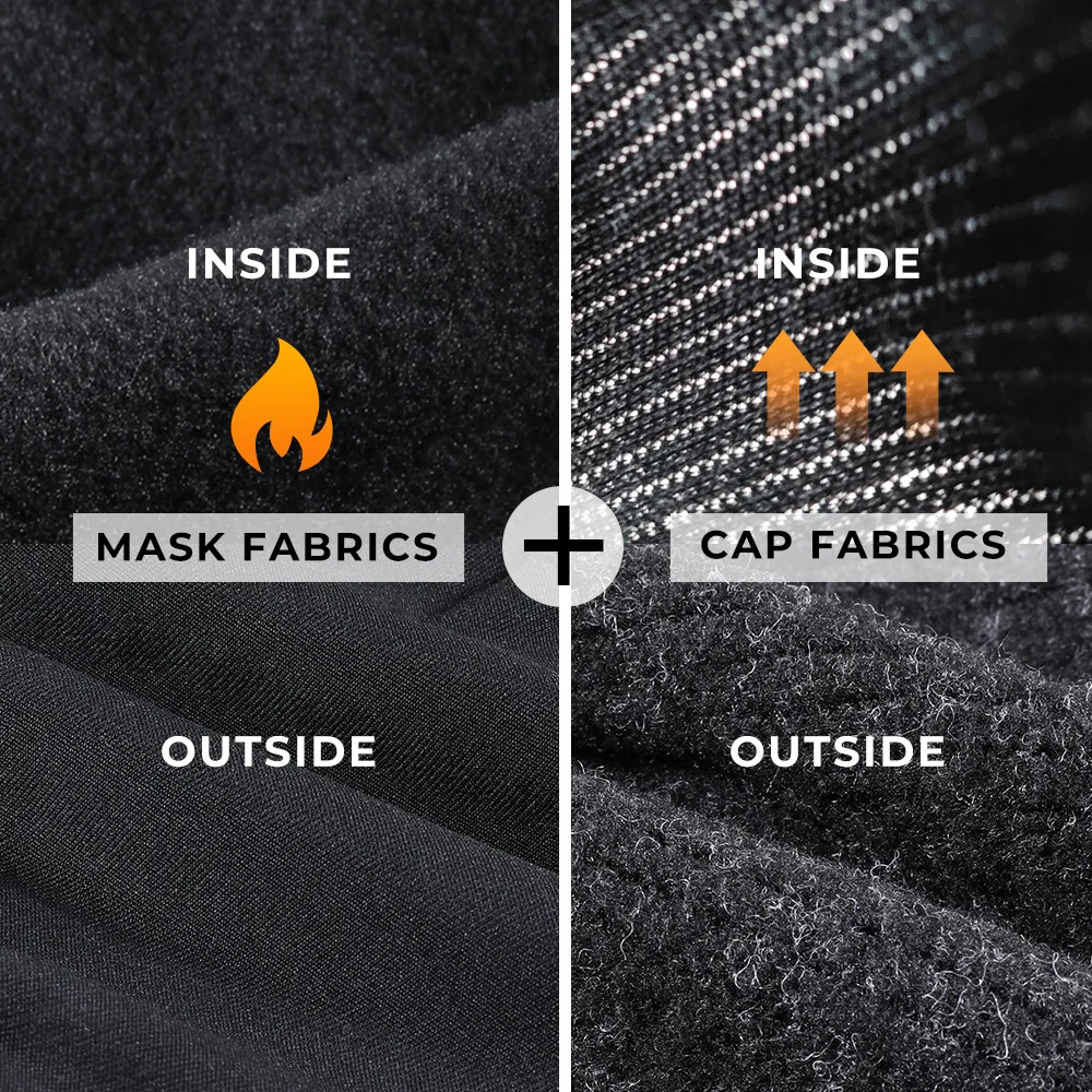 Sombrero de Invierno 2 en 1 para hombres y mujeres, calentador de orejas, máscara facial a prueba de viento, cubierta de Bandana, esquí, correr, ciclismo, casco deportivo, gorras Liner - imagen 5