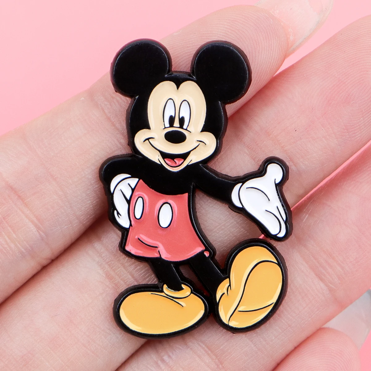 2 unids/set de alfileres esmaltados de ratón bonito, conjunto de broche de animales de dibujos animados, Pin de solapa de Metal, insignia, accesorios para mochila, joyería, regalos para amigos - imagen 2