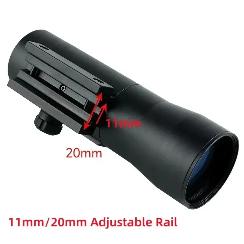 Mira de punto rojo 3X44RD, óptica de caza, mira réflex de punto rojo y verde, mira táctica compacta para Rifle Airsoft, riel ajustable de 11mm/20mm - imagen 2