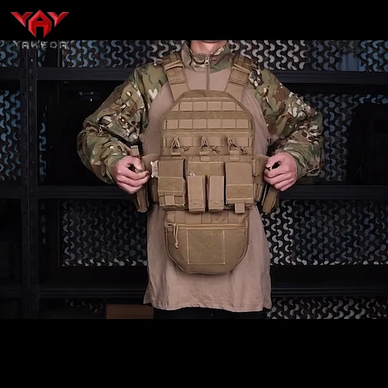 YAKEDA Molle Chaleco táctico al aire libre Equipo CS Chaleco de combate de entrenamiento multifuncional - imagen 2