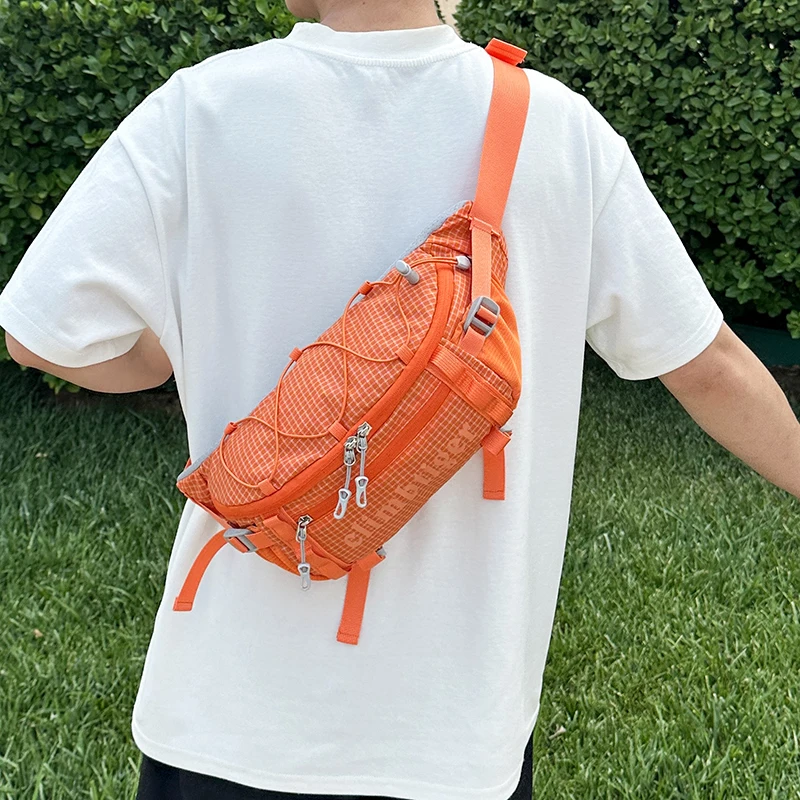 Bolsa de escalada al aire libre para viajes, deportes, desplazamientos, Camping, bolso de hombro tipo bandolera, bolsa de pecho para ciclismo, riñonera, bolsa de caza y senderismo para hombres