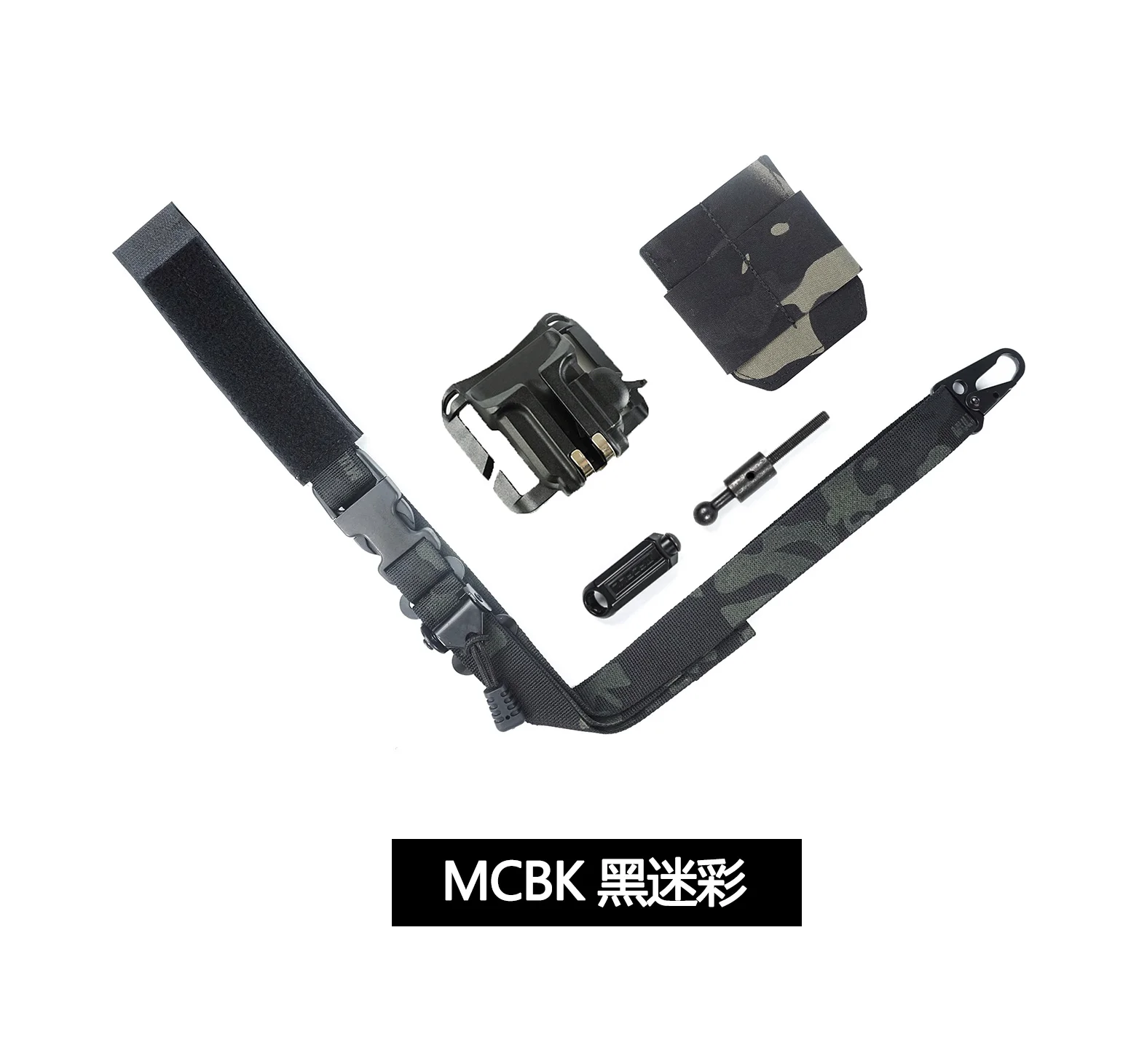 Correa táctica de ajuste rápido, Kit de camuflaje táctico de un solo punto para Paintball - imagen 5