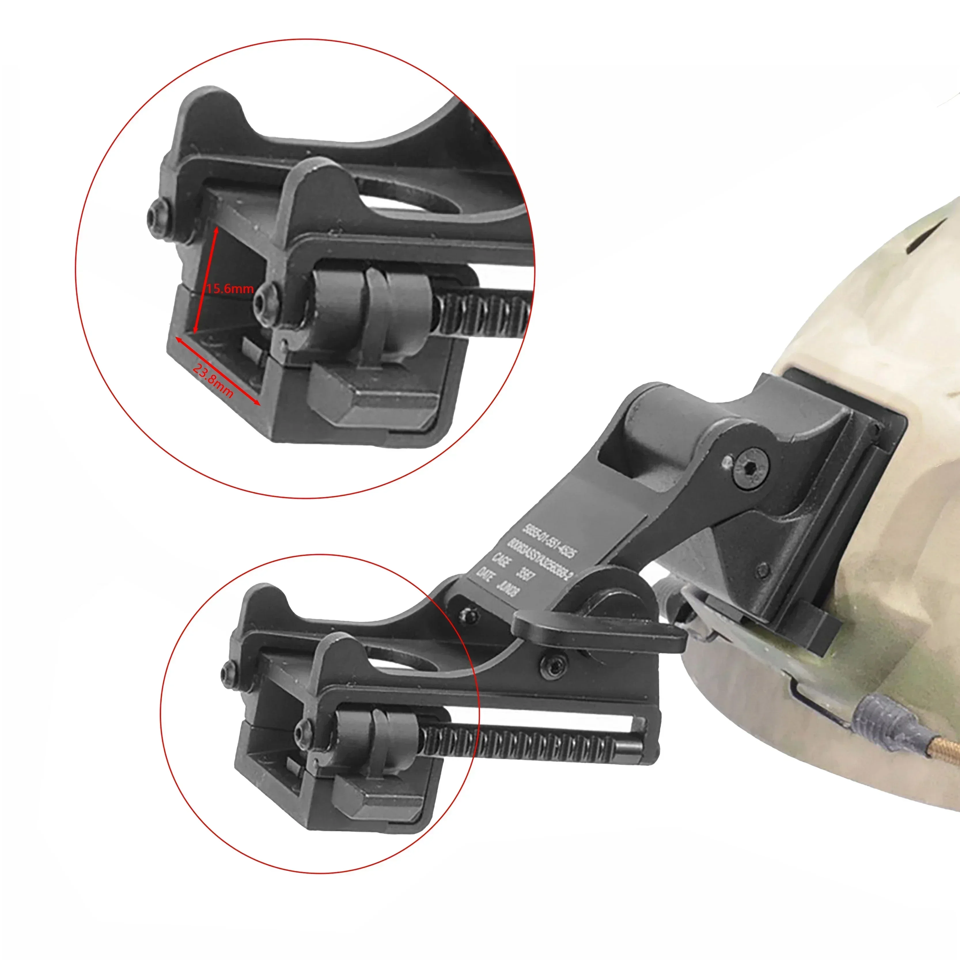 Helmet Parts NVG Mount for Mount Rhino Arm for Hunting Airsoft  PSV-7 PSV-14 Night Vision Goggles Mount - imagen 4