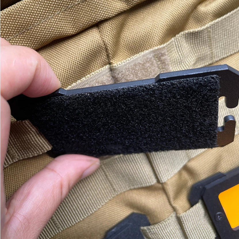 Accesorios de montaje táctico Molle, mochila Universal en blanco, insignia adhesiva, Base extendida, parches con bucle - imagen 4