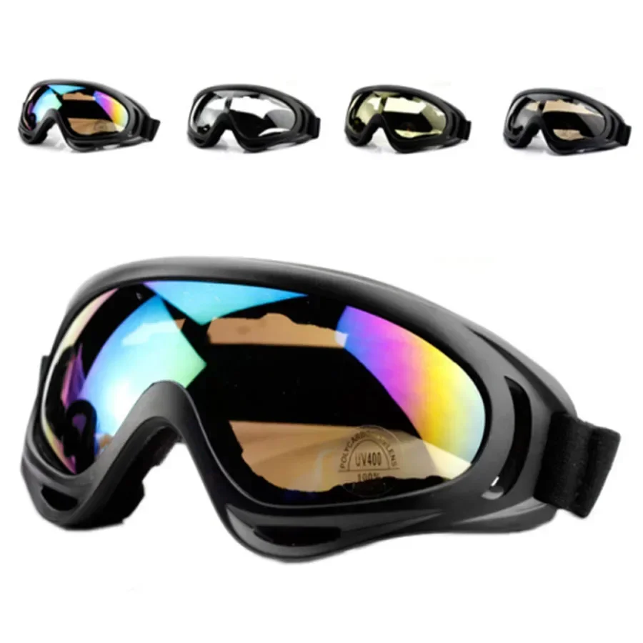 Gafas tácticas para exteriores para hombres y mujeres, antisabada de arena, a prueba de viento, X400, protección UV, gafas de esquí deportivas para motocicleta