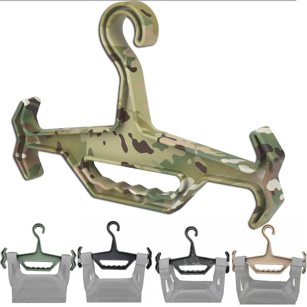 Colgador táctico para armadura corporal, chaleco, percha para traje de neopreno, Material plástico Industrial resistente, equipo para fanáticos militares - imagen 2