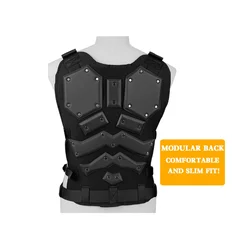 Chaleco táctico MOLLE acolchado EVA para airsoft y paintball