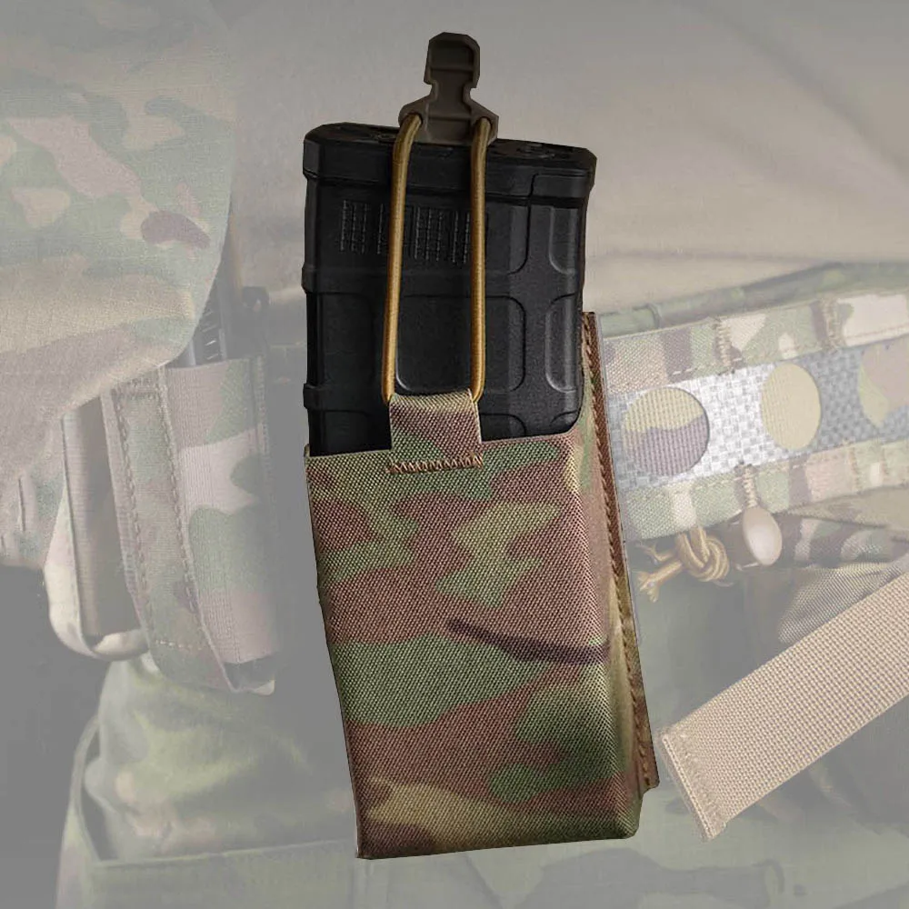 Bolsa táctica para revistas 5,56, estilo Ferro, liberación rápida, KSAR KWIK AR M4, caza, tiro, Airsoft MAG, bolsa con soporte, equipo de cinturón MOLLE - imagen 2