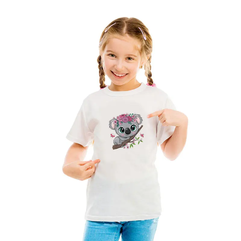 Parches de animales bonitos para ropa, pegatinas térmicas de transferencia de calor de vinilo para planchar, apliques de unicornio Koala para ropa para niños - imagen 2