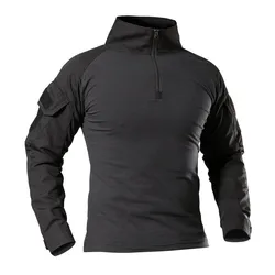 Camisa táctica de camuflaje manga larga transpirable para hombre