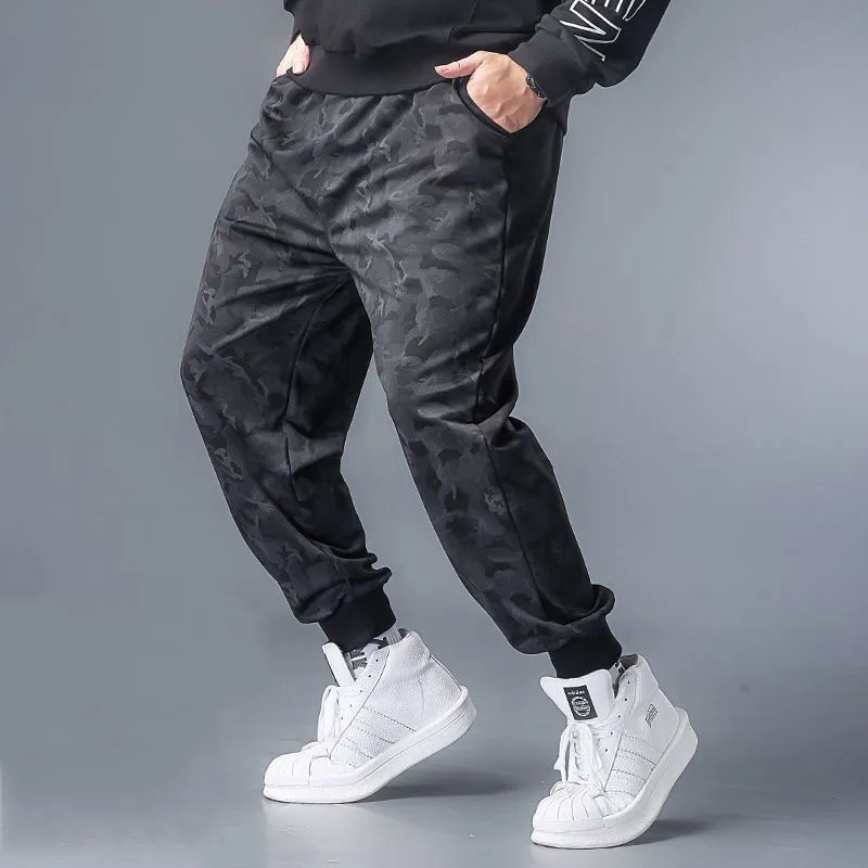 Pantalones bombachos para hombre, ropa de calle informal, pantalones de chándal de secado rápido de camuflaje, tendencia coreana - imagen 4