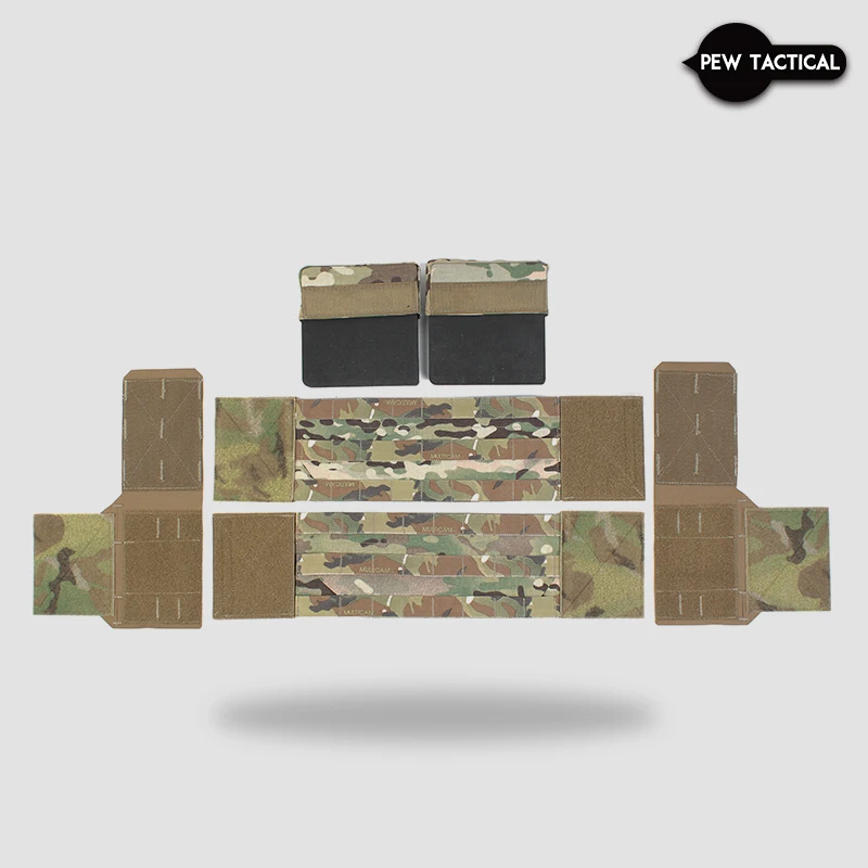 Placa de tórax táctica PEW, portador de tubos MOLLE, Cummerbund Airsoft VT06- - imagen 2