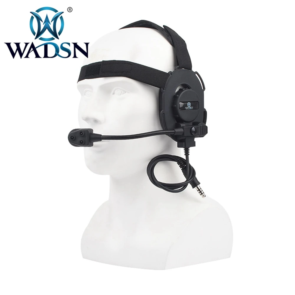 WADSN-auriculares tácticos BOWMAN III EVO III CS Wargame, auriculares para entrenamiento de caza, Walkie Talkie, comunicación con casco - imagen 4
