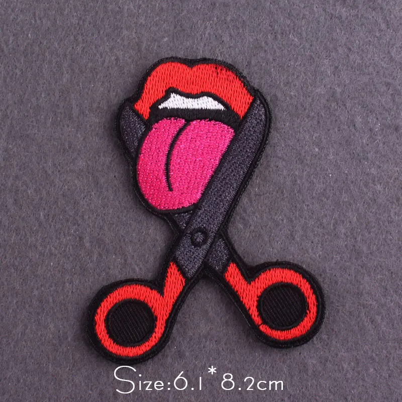 Parche Punk para ropa, parches termoadhesivos Diy, parche bordado de calavera, parches para planchar en pegatinas para ropa, apliques DIY - imagen 4