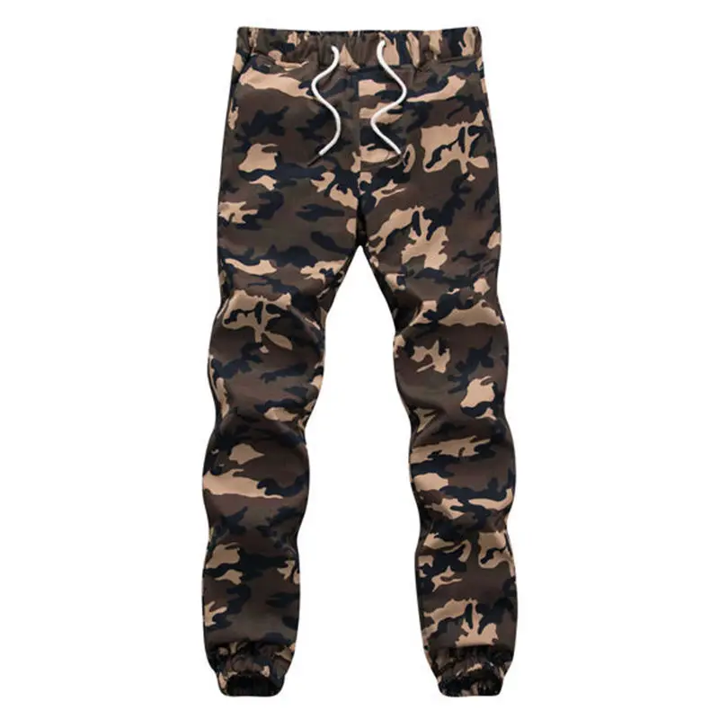 Suelto cómodo de carga pantalones de camuflaje de Jogger de algodón, corredor otoño pantalones Harem pitillo 2021 hombres camuflaje militar Pantalones - imagen 3