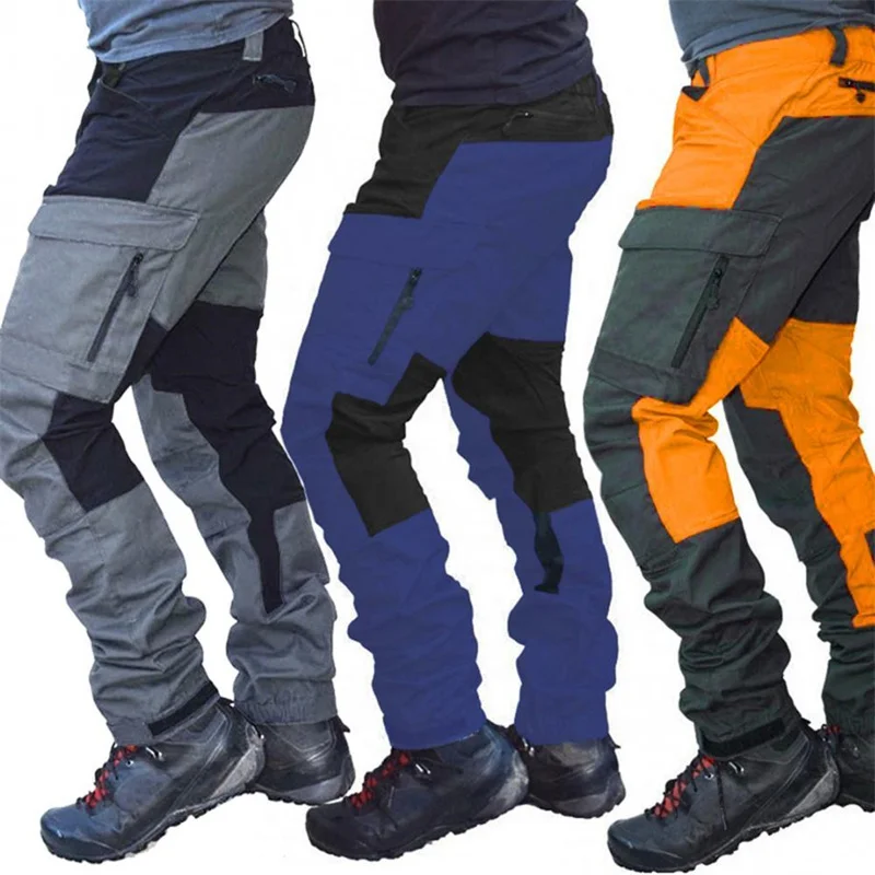 Pantalones Cargo para hombre, pantalones de verano con paneles, pantalones ligeros y transpirables para hombre, ropa de calle con múltiples bolsillos para hombre, S-5Xl de trabajo al aire libre - imagen 3