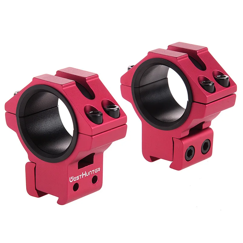 WESTHUNTER-monturas de mira de caza de cola de milano de perfil bajo, 11mm, 25,4mm/30mm, anillos duales, mira de Rifle, anillos de alta calidad, mecanizado CNC - imagen 4