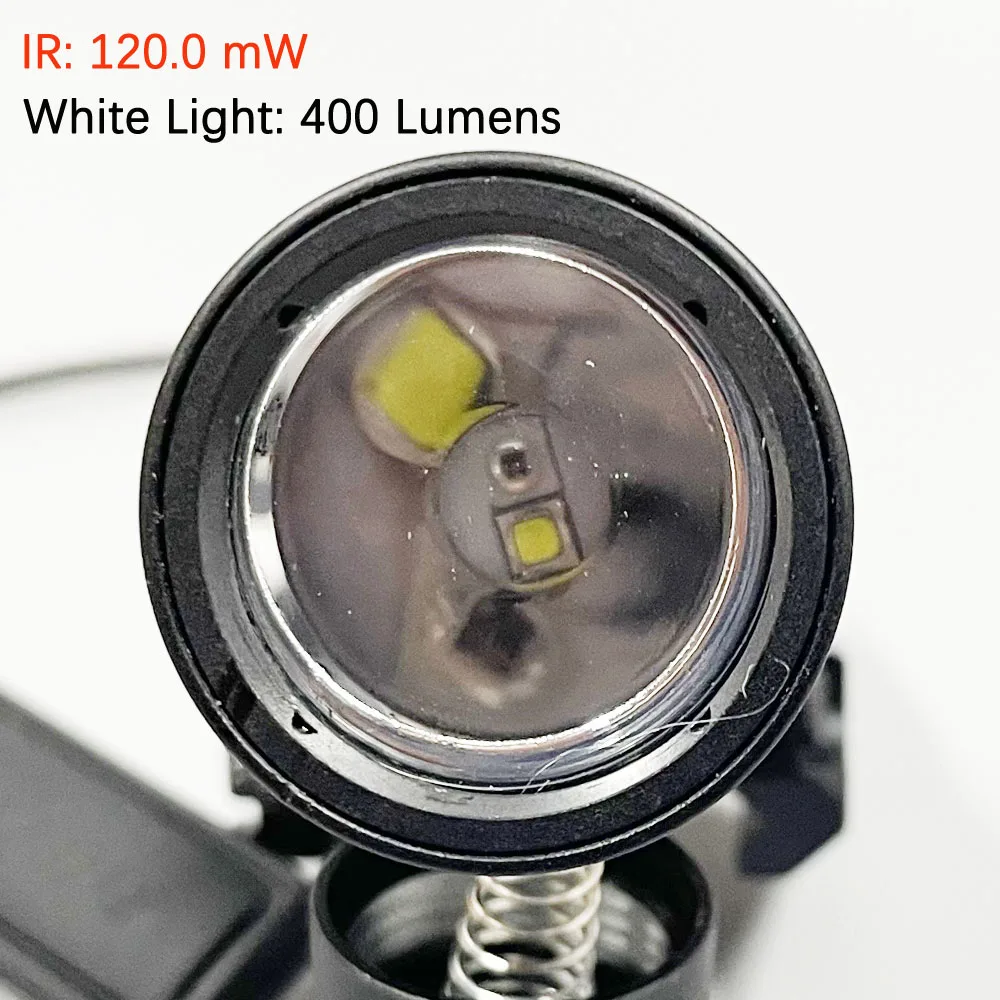 Luz de explorador IR M300V LED blanca e iluminador infrarrojo, luz táctica de doble salida, ajuste momentáneo constante, Riel de 20mm - imagen 4