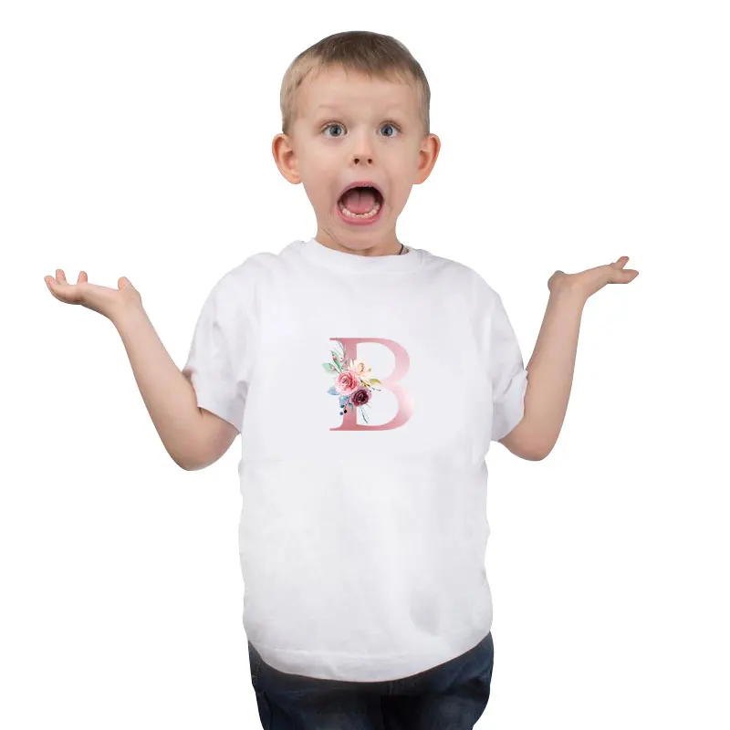 Pegatinas térmicas de 26 letras, transferencia de calor de flores para ropa, apliques de ropa para camiseta de bebé lavable - imagen 4