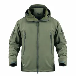 Chaqueta táctica piel de tiburón unisex resistente viento agua
