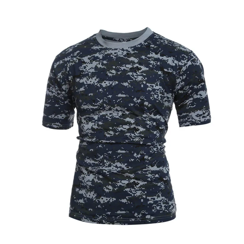 Camiseta de camuflaje táctico para hombre, camiseta transpirable de secado rápido de combate estadounidense, prendas de vestir - imagen 5