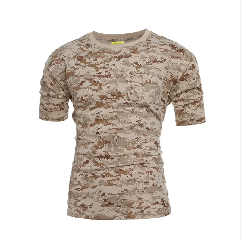 Camiseta de camuflaje táctico para hombre, camiseta transpirable de secado rápido de combate estadounidense, prendas de vestir - imagen 5