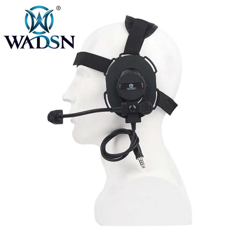 WADSN-auriculares tácticos BOWMAN III EVO III CS Wargame, auriculares para entrenamiento de caza, Walkie Talkie, comunicación con casco - imagen 5