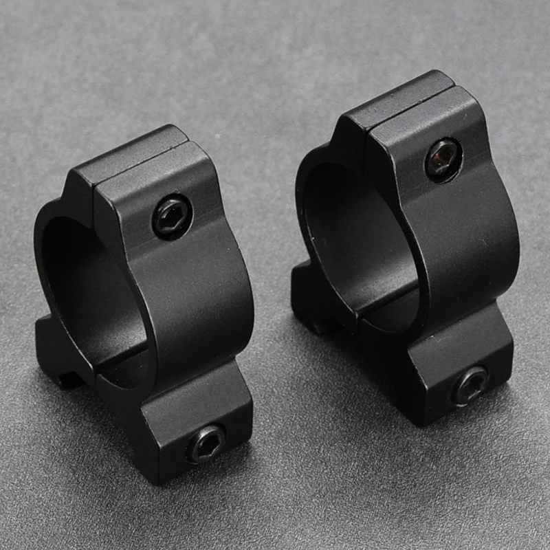 Shooin Optics Scope Anillo de tubo de 1 pulgada y 30 mm Base de montaje ultra baja Picatinny Weaver de 20 mm - imagen 3