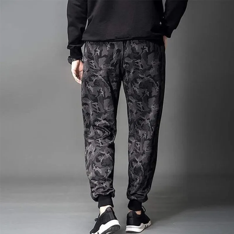 Pantalones bombachos para hombre, ropa de calle informal, pantalones de chándal de secado rápido de camuflaje, tendencia coreana - imagen 2