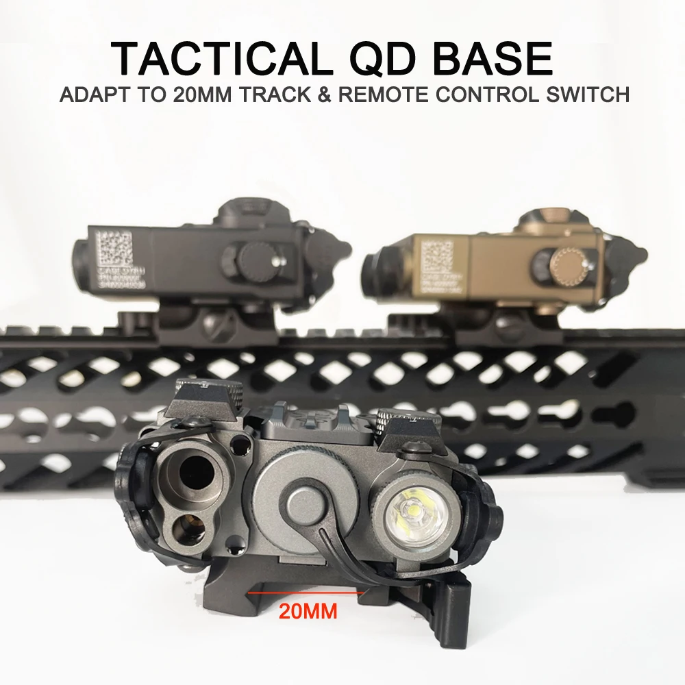 Luz láser infrarroja para Airsoft, DBAL-A2 de Metal completo, verde, vista Avanzada 2, haz doble Visible/IR, PEQ-15A de puntería - imagen 5