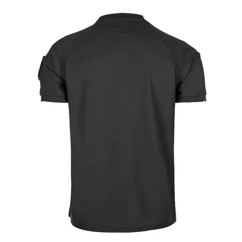 Camisetas de verano para hombre, camisas informales tácticas de secado rápido para deportes de senderismo al aire libre, camisetas de manga corta con cuello redondo, ropa masculina S-4XL - imagen 5