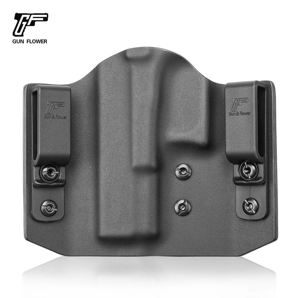 Fundas Gunflower OWB Kydex para Airsoft, policía militar Glock 17 /Glock 19/CZ P07 /CZ P09 /Sig P320/P10C/P226/MP9, mano derecha - imagen 4