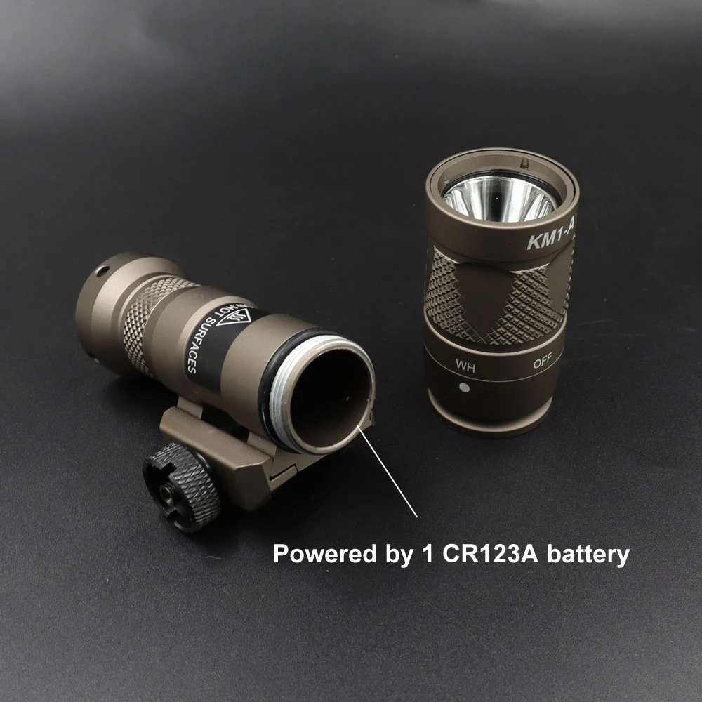 Luz táctica M300V iluminación IR y linterna LED blanca de explorador con interruptor de presión remoto para caza riel Picatinny - imagen 4