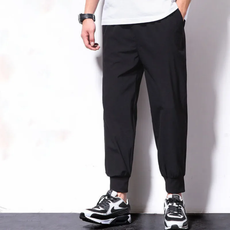 Pantalones bombachos para hombre, ropa de calle informal, pantalones de chándal de secado rápido de camuflaje, tendencia coreana - imagen 3
